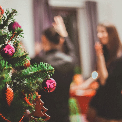 How to manage your period at a christmas party