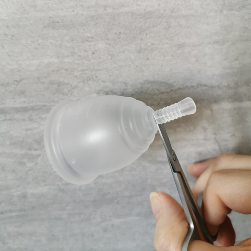 Removing The Stem On A Menstrual Cup