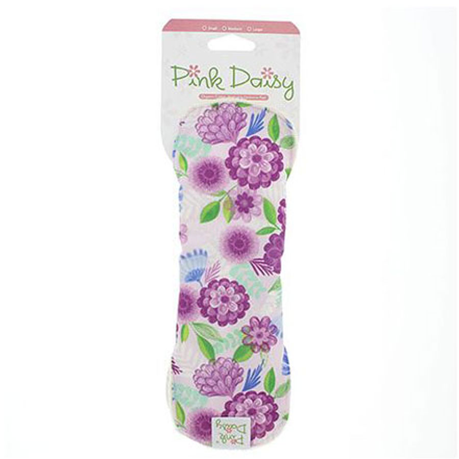 Pink Daisy Organic Cotton Medium Sanitary Pads